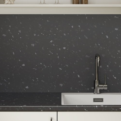 Black Granite Laminate - Upstands & Splashbacks image 1