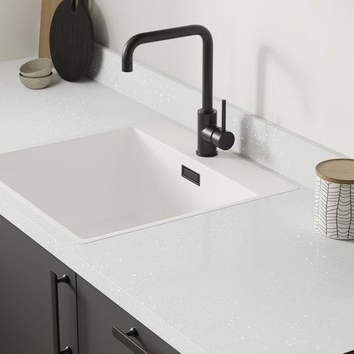 White Sparkle Laminate image 1