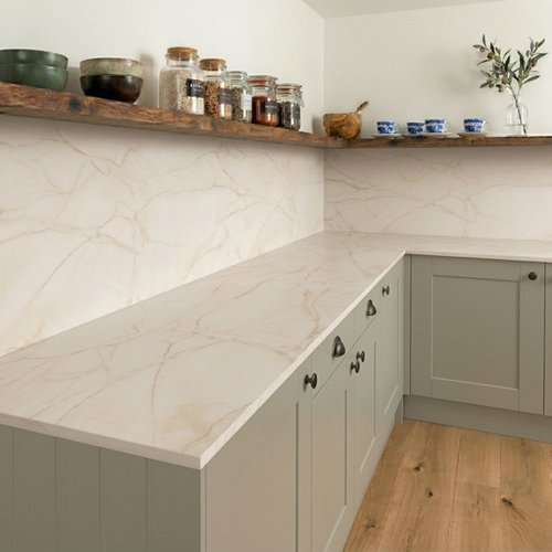 Beige Gold Compact - Upstands & Splashbacks image 2