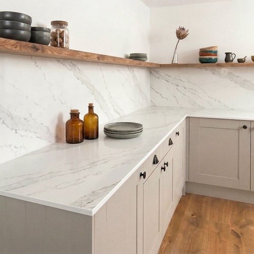Calacatta Marble Compact - Upstands & Splashbacks image 4