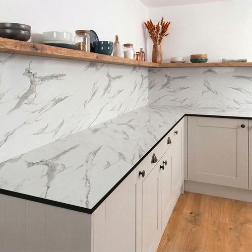 Carrera Marble Compact (Dark Core) - Upstands & Splashbacks image 1
