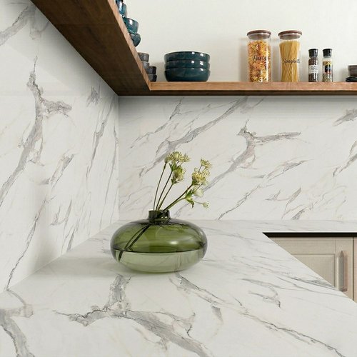 Carrera Marble Compact (Dark Core) - Upstands & Splashbacks image 3