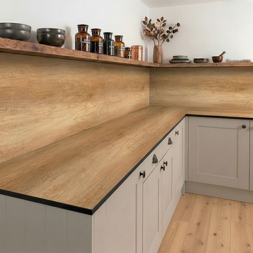 Distressed Oak Compact - Upstands & Splashbacks image 3