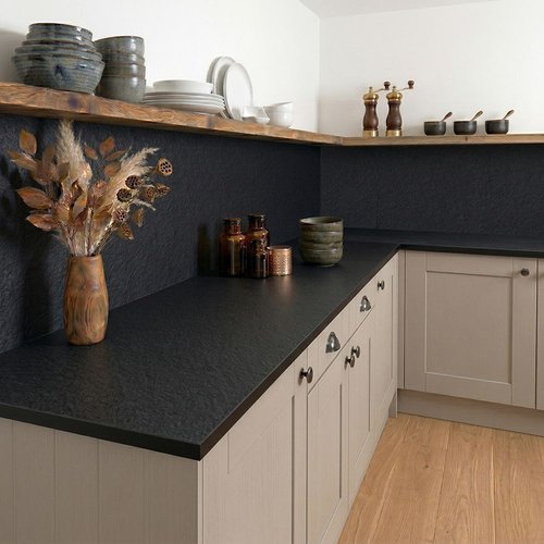 Pure Matt Black Compact - Upstands & Splashbacks image 1