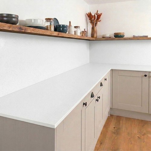 White Quartz Compact - Upstands & Splashbacks image 1
