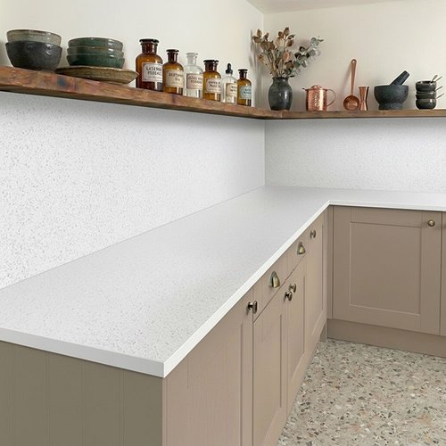 White Terrazzo Compact - Upstands & Splashbacks image 4