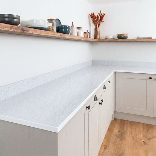 White Quartz Compact - Upstands & Splashbacks image 3