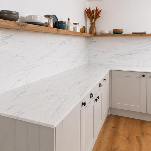Bella Bianche Laminate - Upstands and Splashbacks image 1