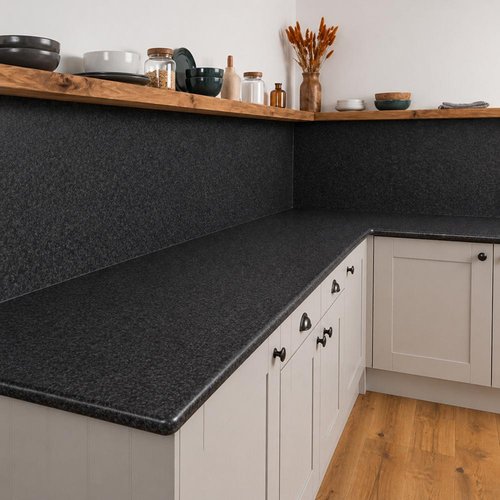 Black Granite Laminate - Upstands & Splashbacks image 2