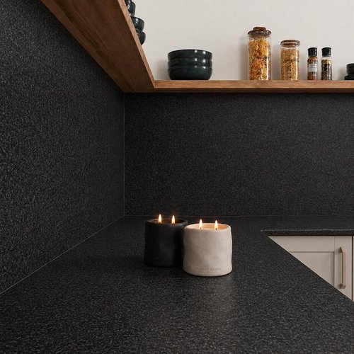 Black Granite Laminate - Upstands & Splashbacks image 1
