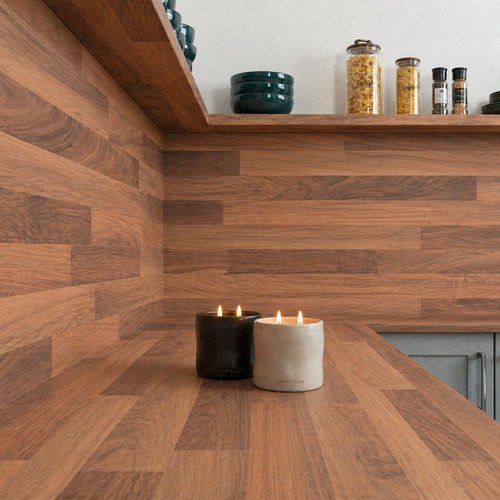 Black Walnut Laminate Worktop - Upstands & Splashbacks image 2