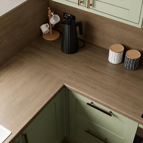 Distressed Oak Laminate - Upstands & Splashbacks image 3