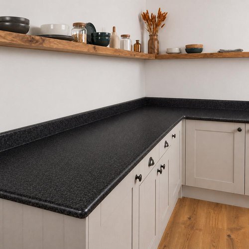Black Granite Laminate - Upstands & Splashbacks image 1