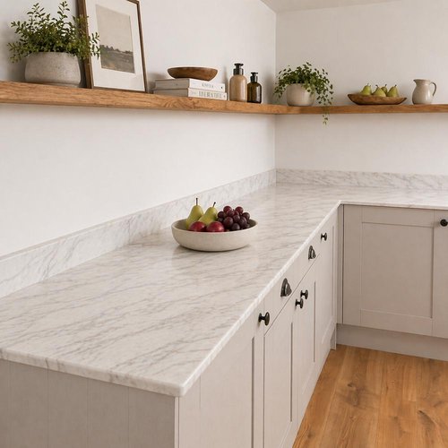 Italian Marble Laminate - Upstands & Splashbacks image 1