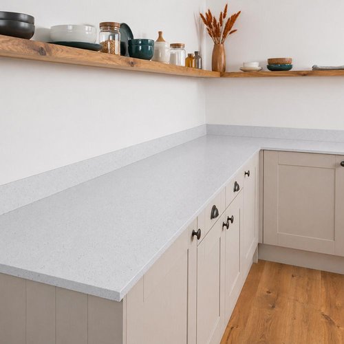 White Sparkle Laminate - Upstands & Splashbacks image 4