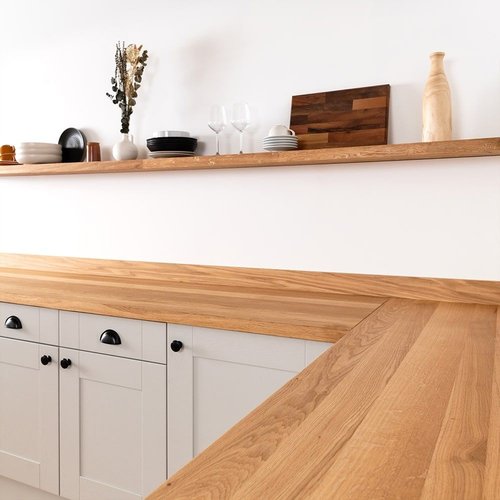 Full Stave Deluxe Oak Worktop - Upstands image 2
