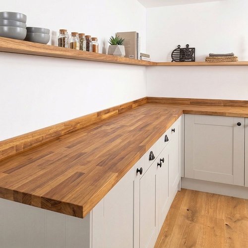 Iroko Worktop - Upstands image 3