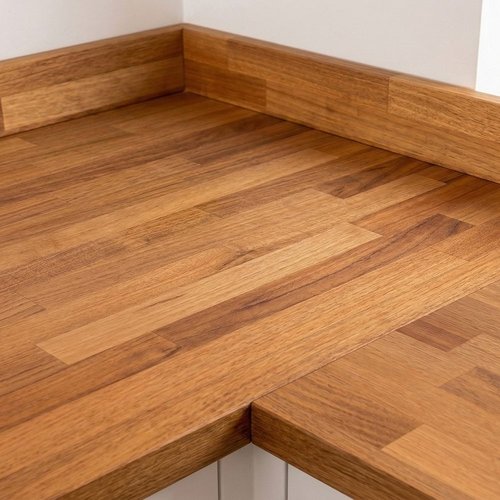 Iroko Worktop - Upstands image 2