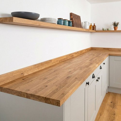 Oak Worktop - Upstands image 3