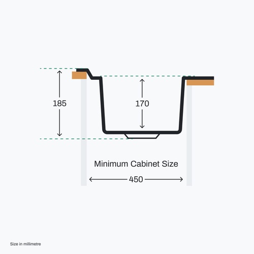 Sink LN1000.500 (Left) image 2
