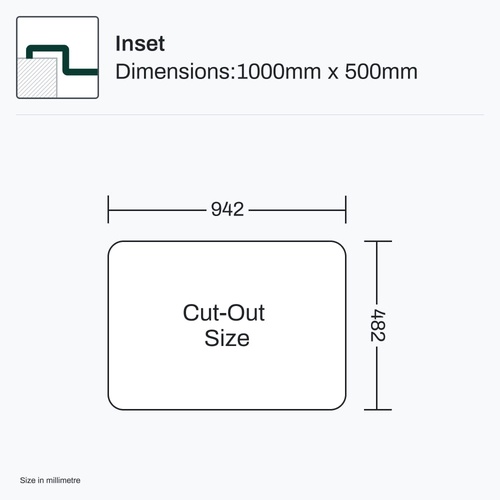 Sink LN1000.500 (Left) image 5