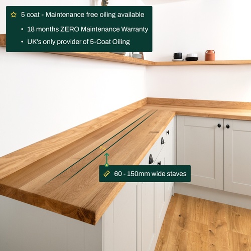 Full Stave Deluxe Oak Worktop image 4