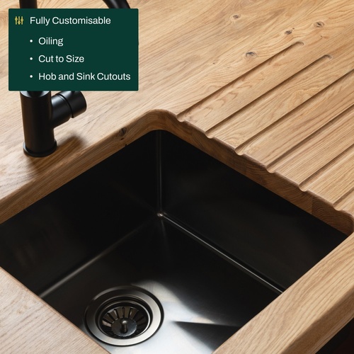 Full Stave Deluxe Rustic Oak Worktop image 3