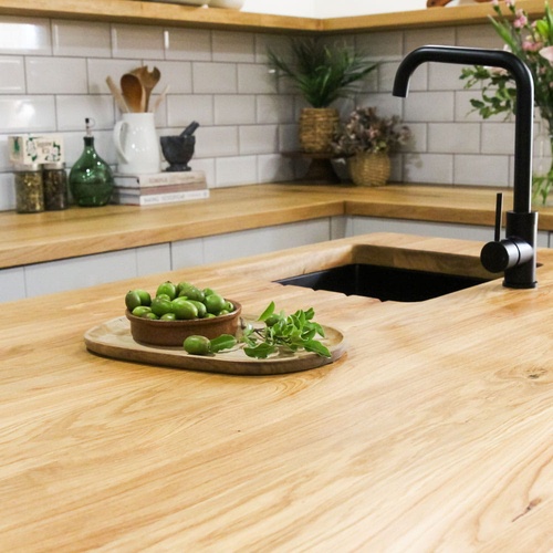 Full Stave Deluxe Rustic Oak Worktop Sample image 2
