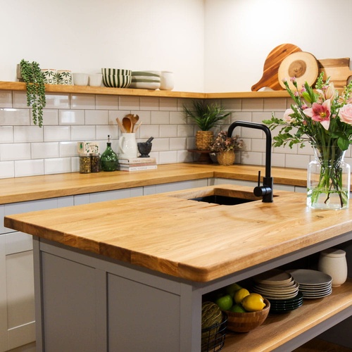 Full Stave Deluxe Rustic Oak Worktop image 6