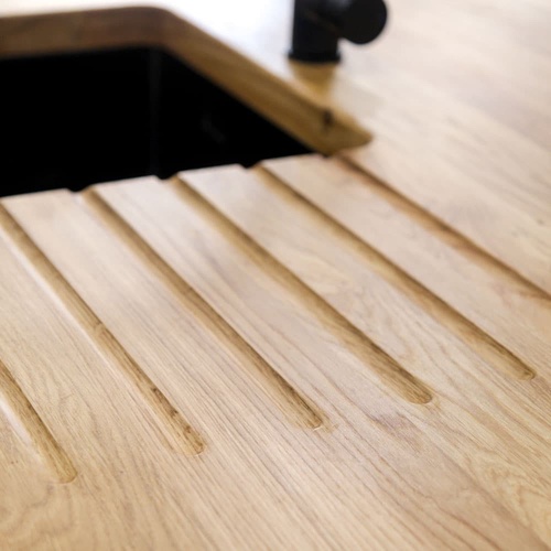 Full Stave Deluxe Rustic Oak Worktop Sample image 3