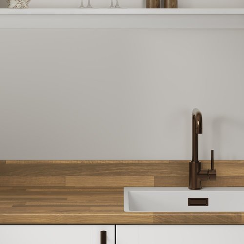 Black Walnut Laminate Worktop - Upstands & Splashbacks