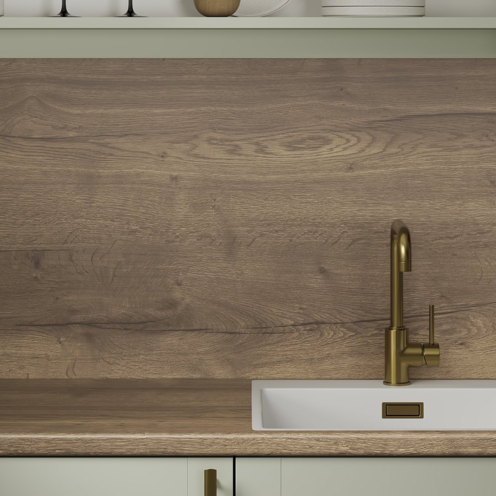 Full Stave Rustic Oak Laminate - Upstands