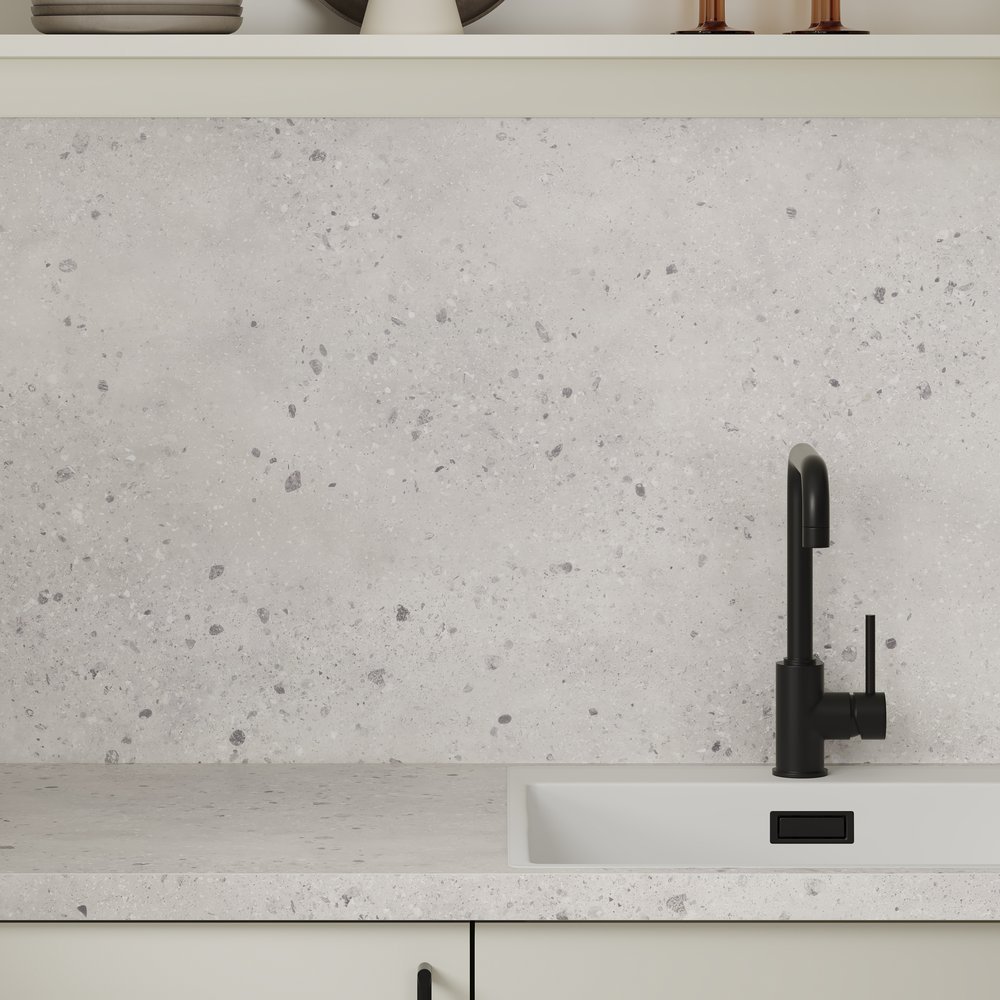 Grey Slate Laminate Worktop - Upstands & Splashbacks