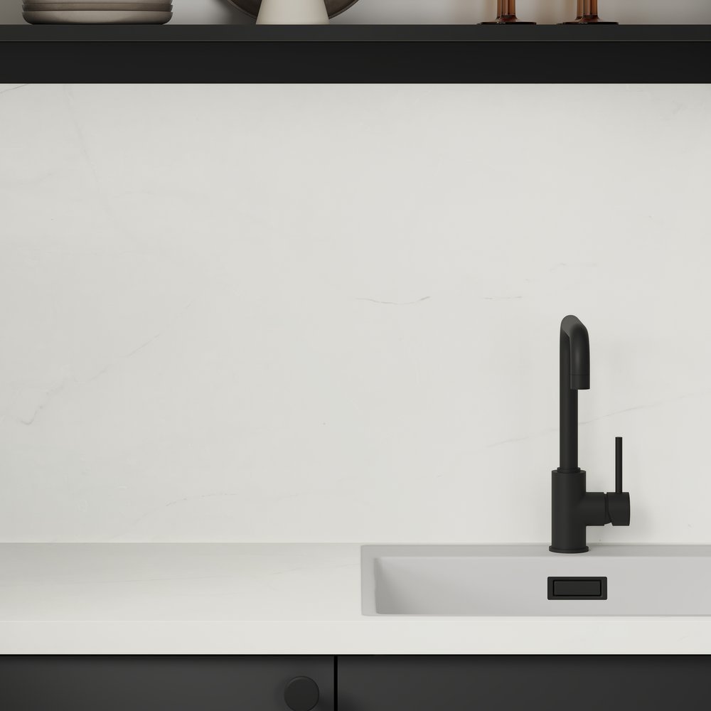 White Veilstone Laminate - Upstands & Splashbacks