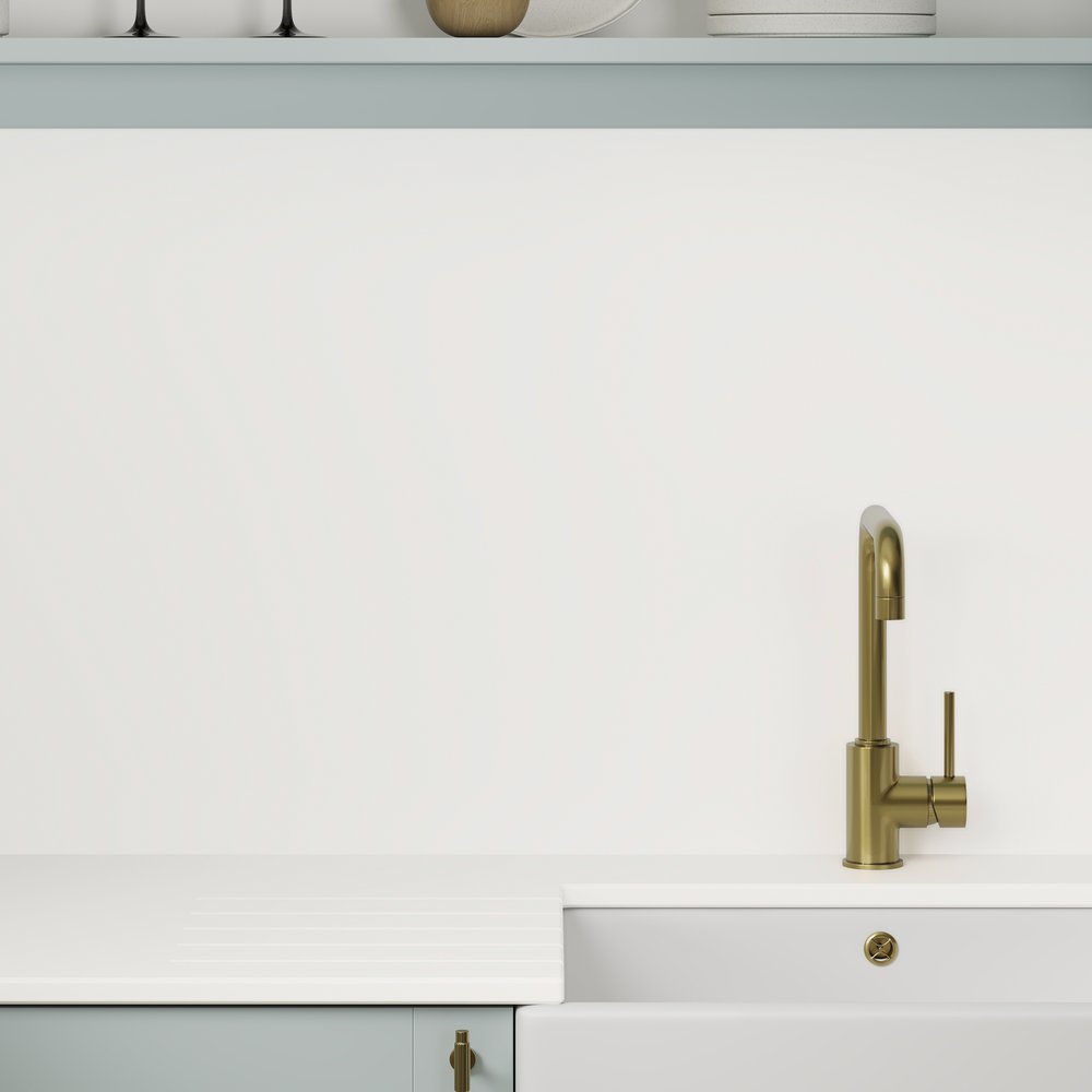 Pure White Solid Surface - Upstands & Splashbacks