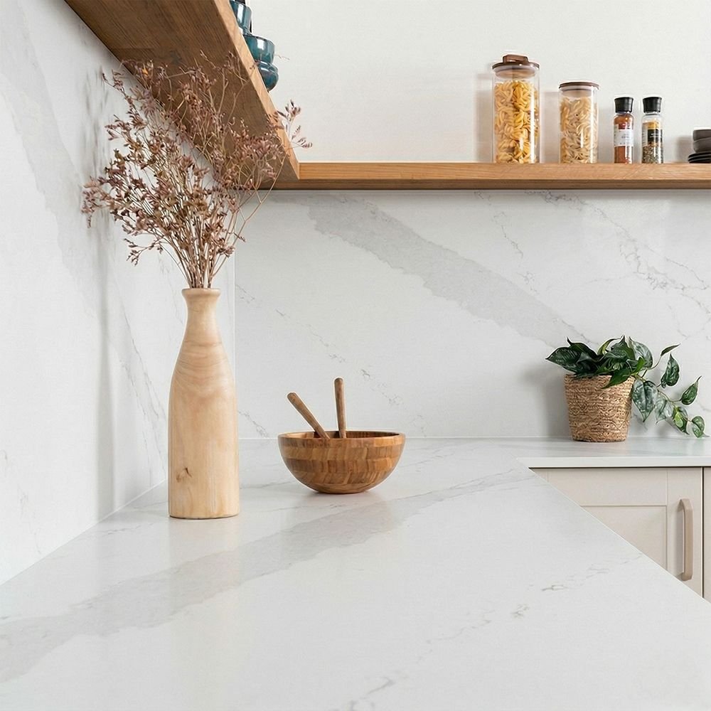 Calacatta Marble Compact - Upstands & Splashbacks