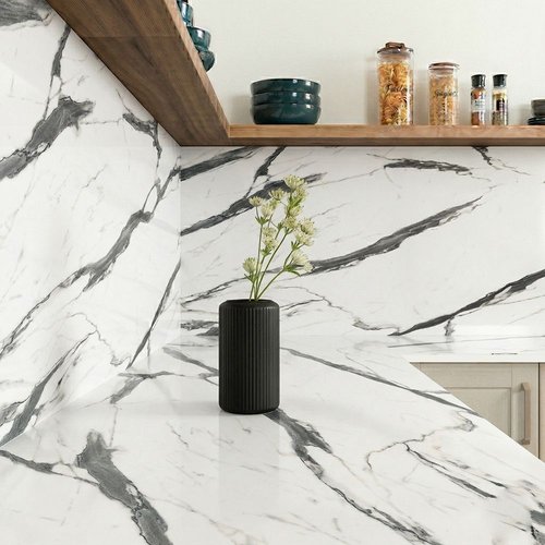 Creamy Carrara Compact - Upstands