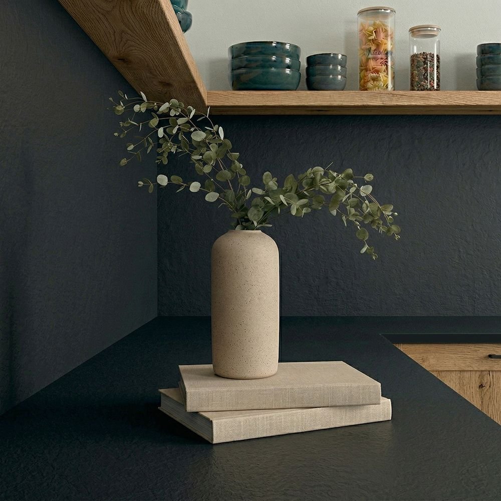 Pure Matt Black Compact - Upstands & Splashbacks