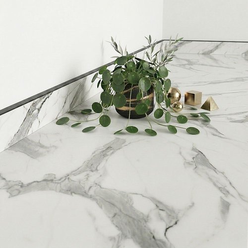 Carrera Marble Compact (Dark Core) - Upstands & Splashbacks