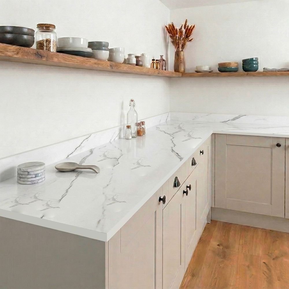 Carrera Marble Compact - Upstands & Splashbacks