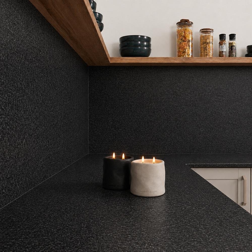 Black Granite Laminate - Upstands & Splashbacks