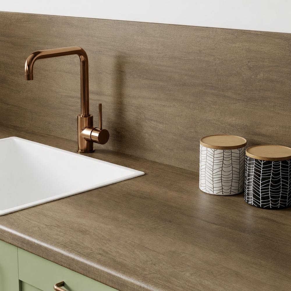 Distressed Oak Laminate - Upstands & Splashbacks