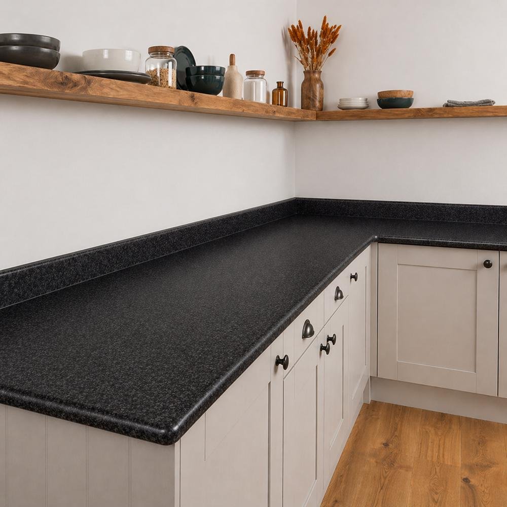 Black Granite Laminate - Upstands & Splashbacks