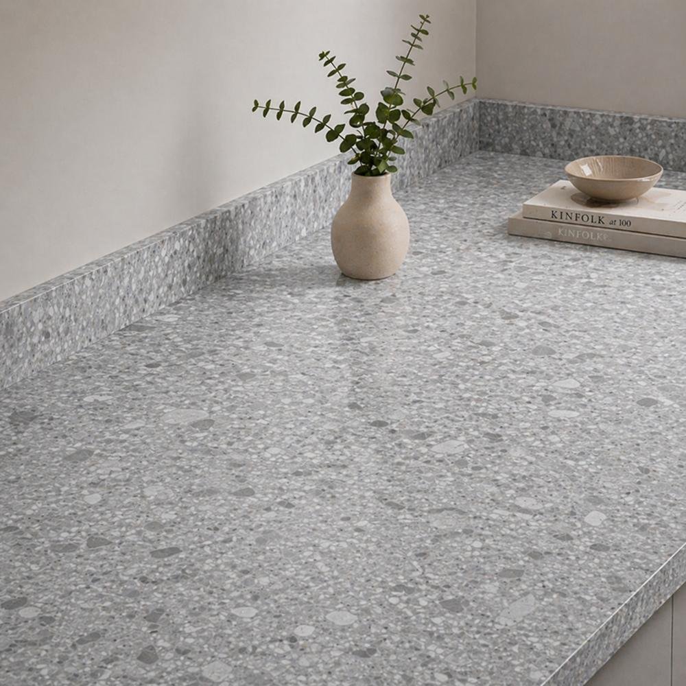 Trebbia Stone Laminate Worktop - Upstands