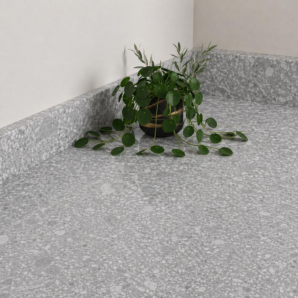 Trebbia Stone Laminate Worktop - Upstands