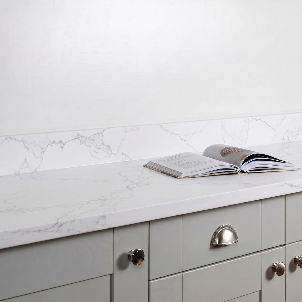 Calacatta Veined Solid Surface - Upstands