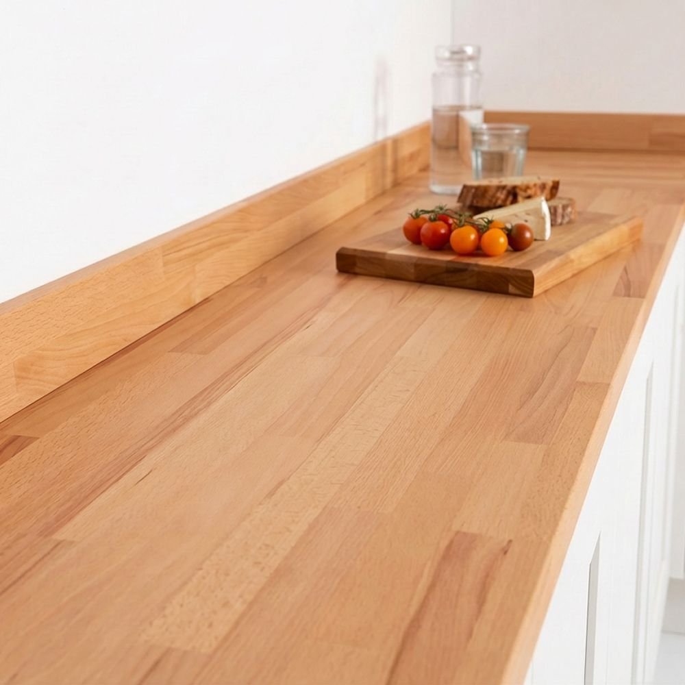 Beech Worktop - Upstands