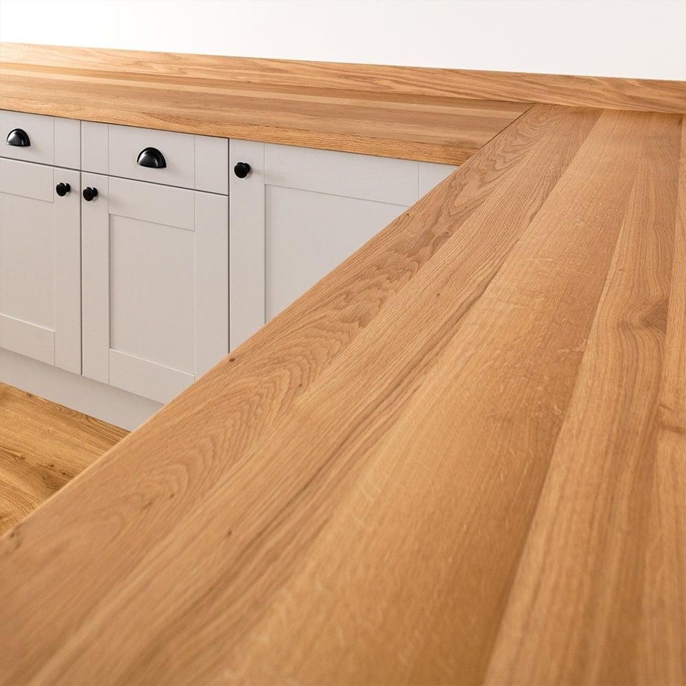Full Stave Deluxe Oak Worktop - Upstands