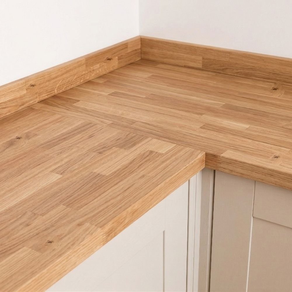 Oak Worktop - Upstands