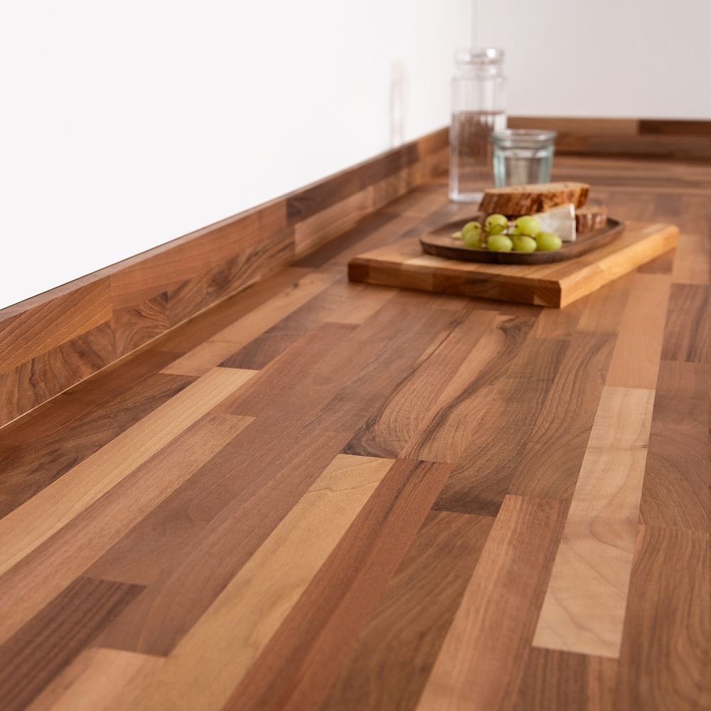 Walnut Worktop - Upstands
